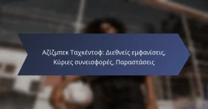 Αζίζμπεκ Ταχκέντοφ: Διεθνείς εμφανίσεις, Κύριες συνεισφορές, Παραστάσεις