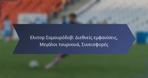 Ελντορ Σομουρόδοβ: Διεθνείς εμφανίσεις, Μεγάλοι τουρνουά, Συνεισφορές